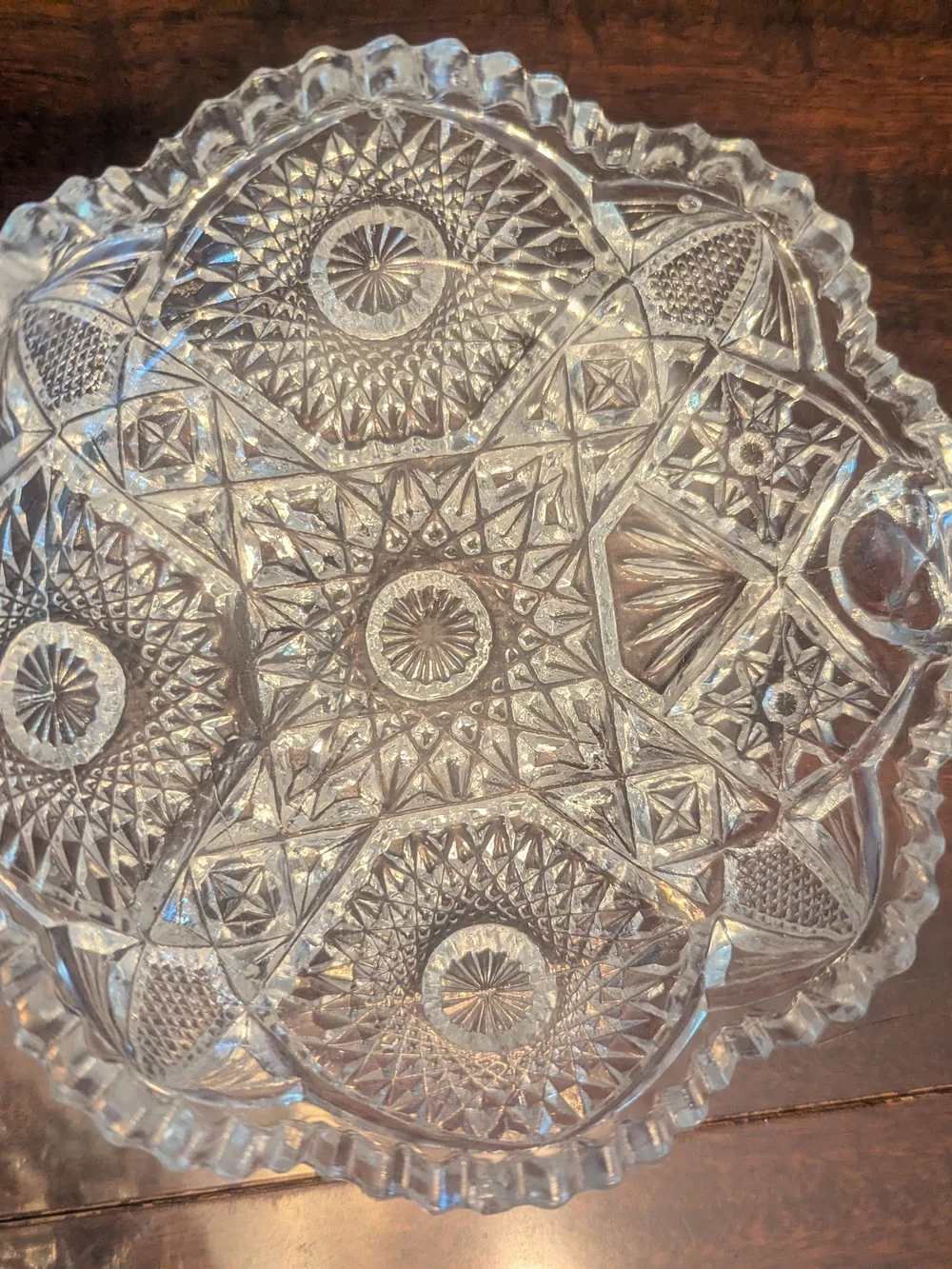 American brilliant clear pressed